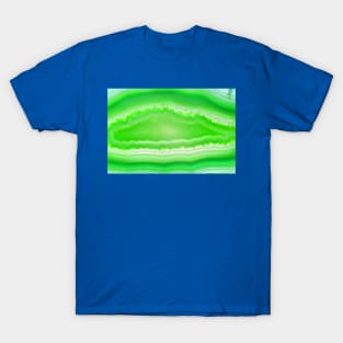 Green agate mineral super macro T-Shirt